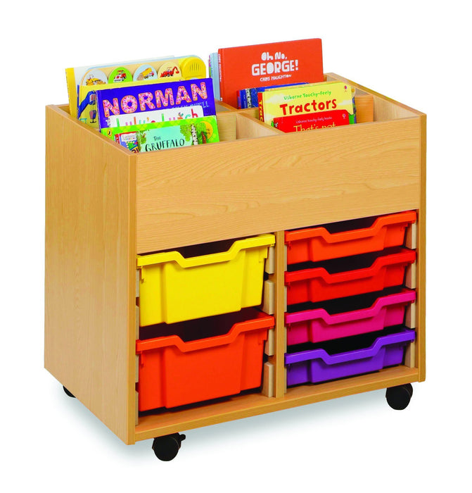 4 bay kinderbox unit with trays