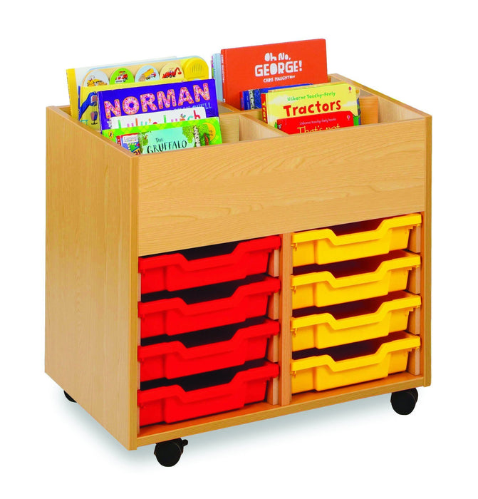 4 bay kinderbox unit with trays