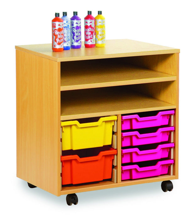 Enable Shelf Unit with trays and shelves