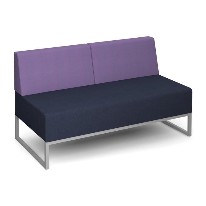 Nera Modular Soft Seating Double Bench With Back