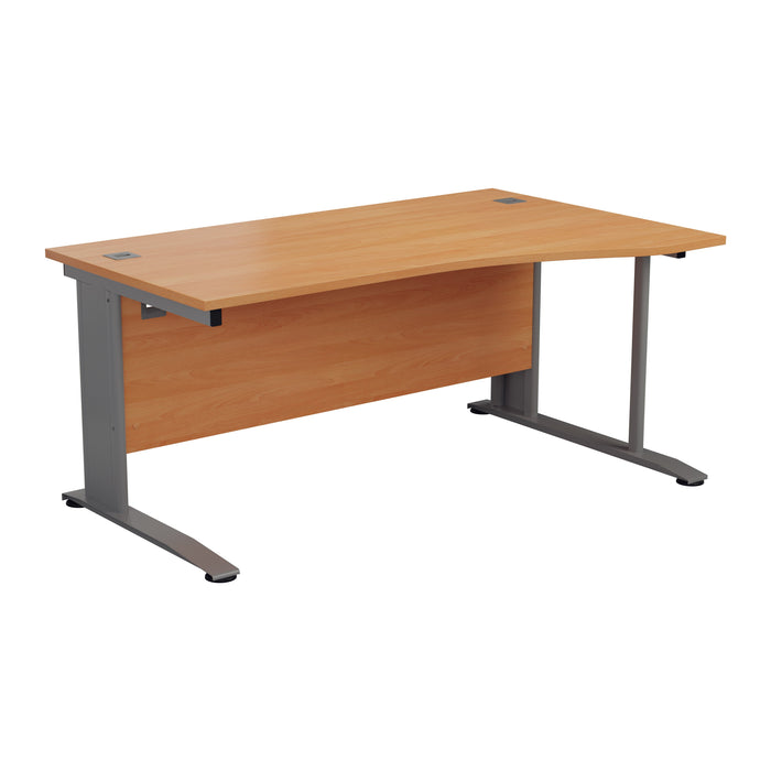 One Cable Cantilever Wave Desk - 1600mm