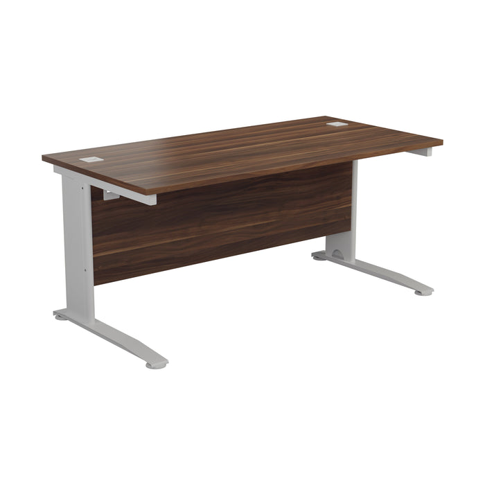 One Cable Cantilever Office Desk - 600mm Deep
