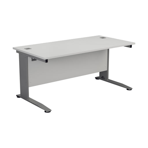 One Cable Cantilever Office Desk - 600mm Deep