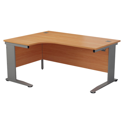 One Cable Cantilever Corner Desk - 1800mm x 1200mm