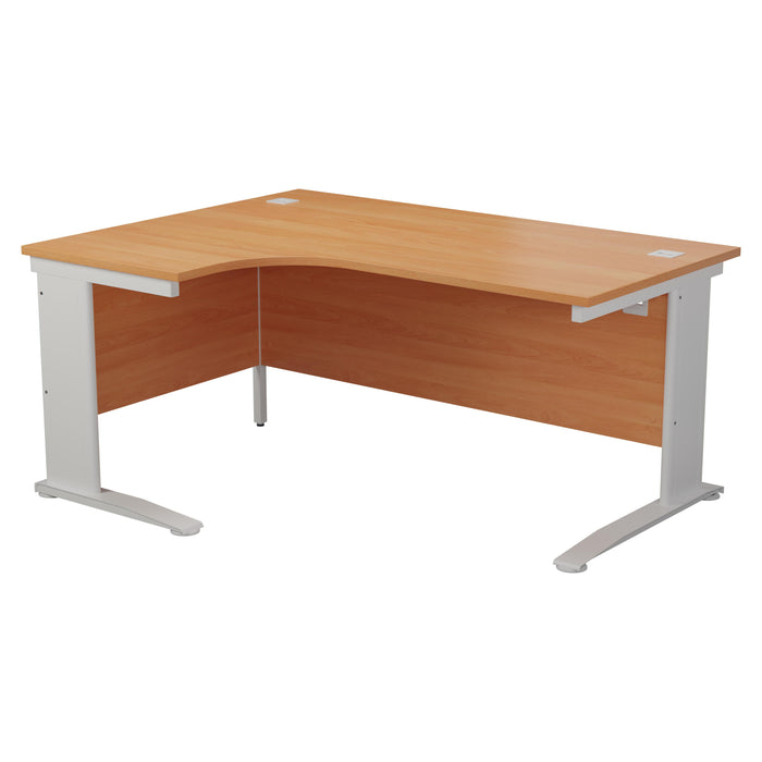 One Cable Cantilever Corner Desk - 1800mm x 1200mm