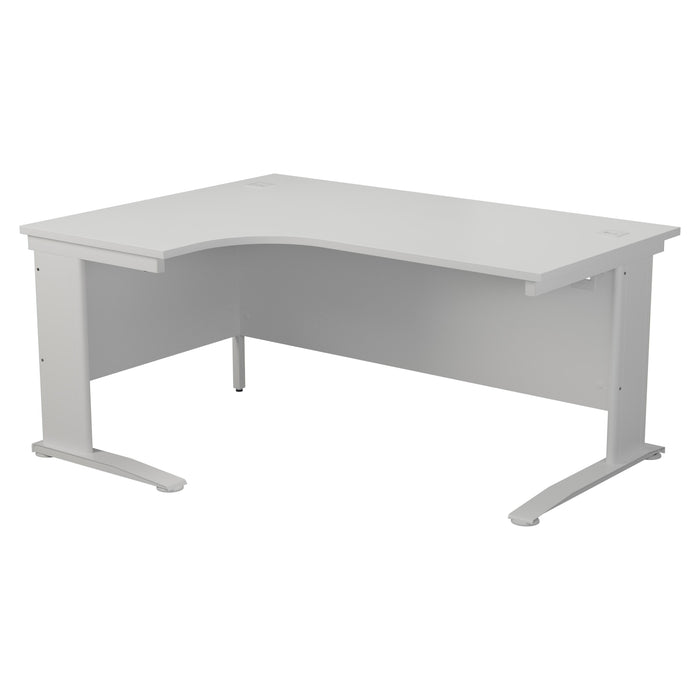 One Cable Cantilever Corner Desk - 1800mm x 1200mm