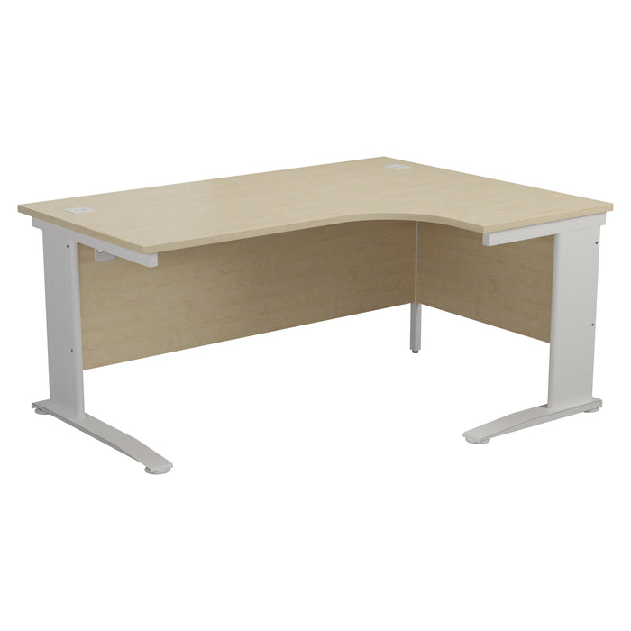 One Cable Cantilever Corner Desk - 1800mm x 1200mm