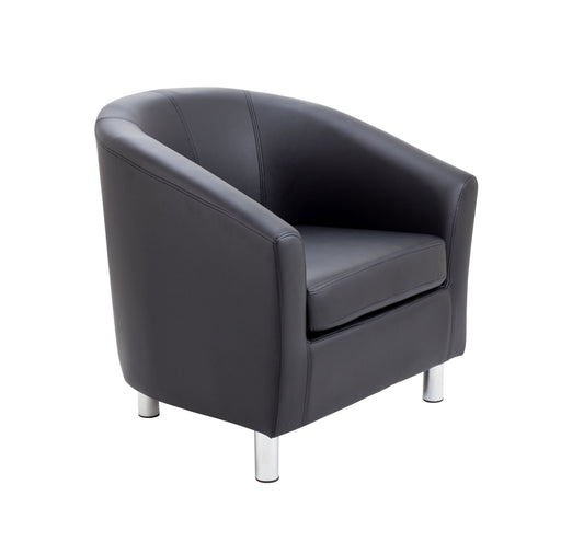 Vibrant Tub Armchair Metal Feet- Blue