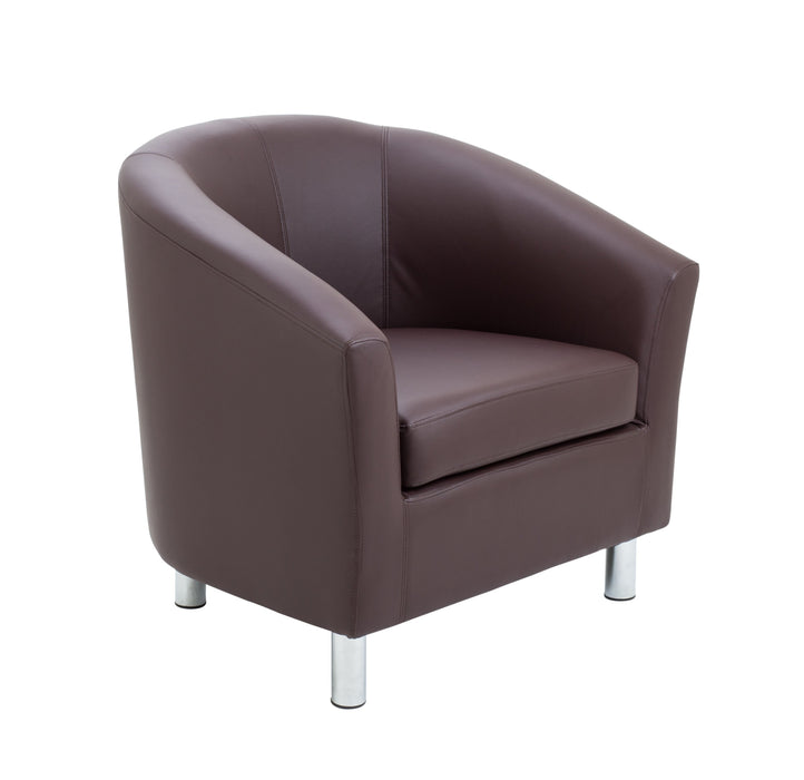 Vibrant Tub Armchair Metal Feet- Yellow