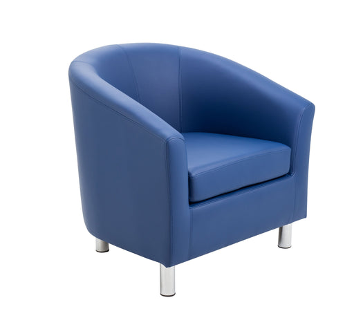 Vibrant Tub Armchair Metal Feet- Blue