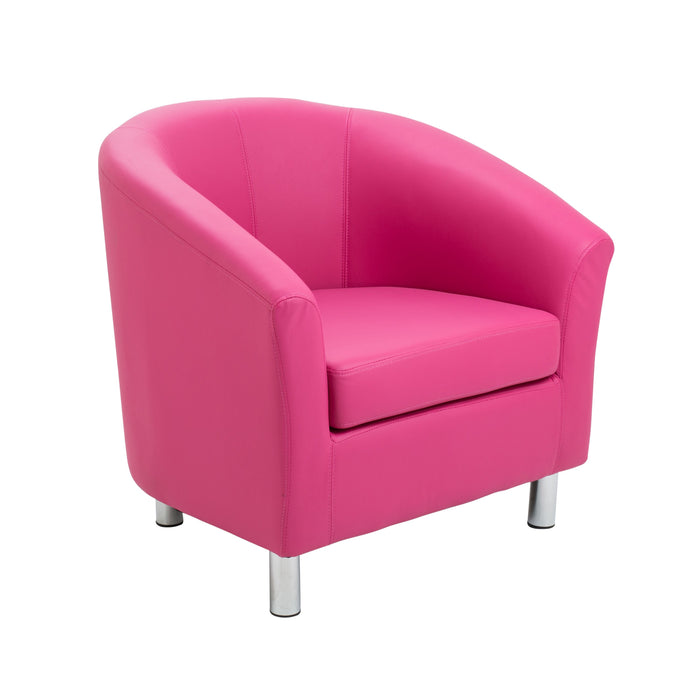Vibrant Tub Armchair Metal Feet- Blue