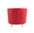 Vibrant Tub Armchair Metal Feet- Red