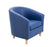 Vibrant Tub Armchair Wooden Feet - Dark Blue