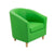 Vibrant Tub Armchair Wooden Feet - Cream