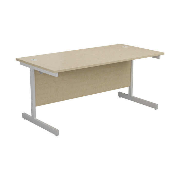 One Cantilever Rectangular Office Desk - 800mm Deep