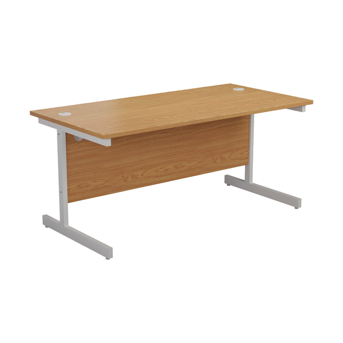 One Cantilever Rectangular Office Desk - 800mm Deep