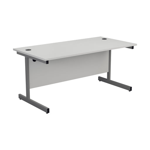 One Cantilever Rectangular Office Desk - 800mm Deep