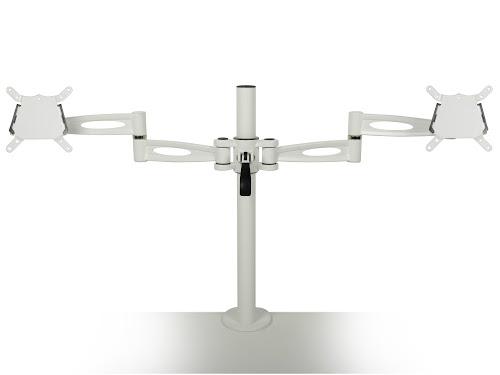 KARDO Twin Pole Mounted Monitor Arm