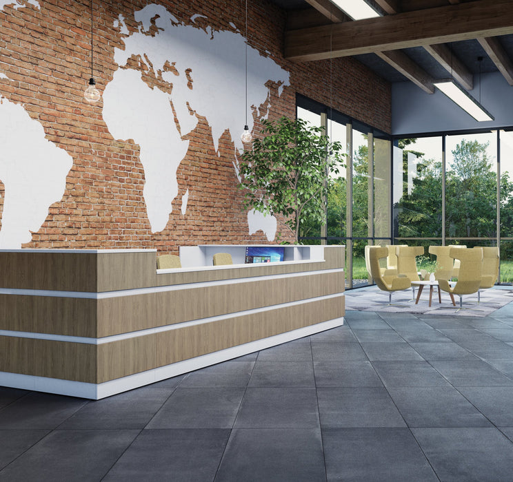 Allure Corner Reception Desk Unit
