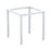 Paris 4 Leg - 2 Seater Square Dining Base - White (RAL 9003)