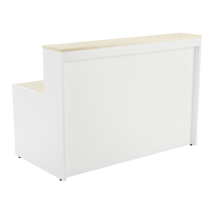 Simple Reception Desk 1600mm x 800mm - White