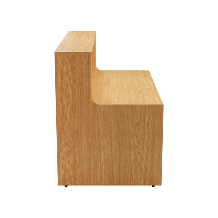 Simple Reception Desk 1600mm x 800mm - Oak