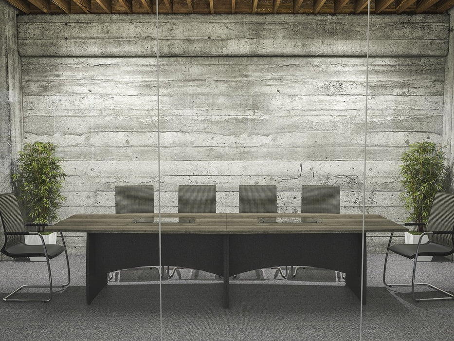 Kingston Elliptical Boardroom Tables With Panel Legs