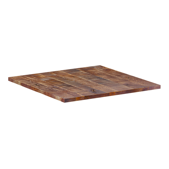 Rustic Solid Oak Table Top - 600x600x23mm