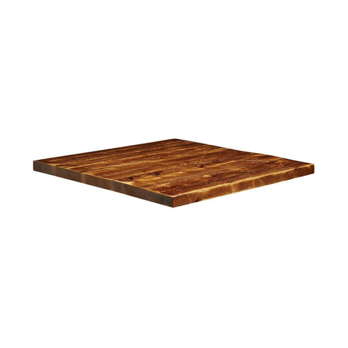 Rustic Aged Solid Wood Table Top - 800x800x32mm