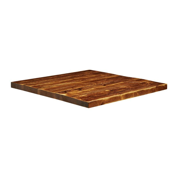 Rustic Aged Solid Wood Table Top - 900x900x32mm