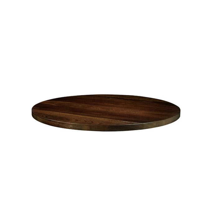 Solid Ash Table Top - Dark Walnut - 75cm dia (Round)