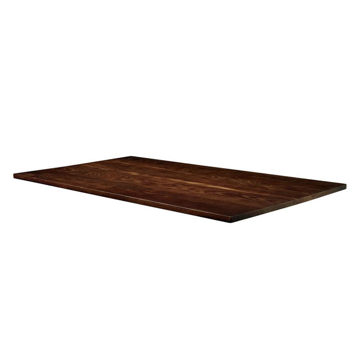Solid Ash Table Top - Dark Walnut - 180cm x 70cm (Rect)