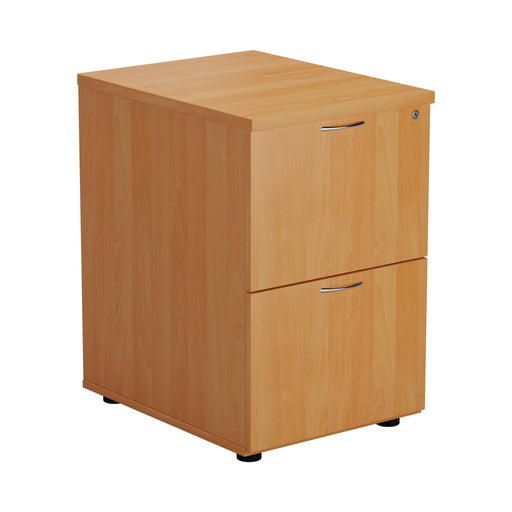 Wooden 2 Drawer Filing Cabinet - Walnut