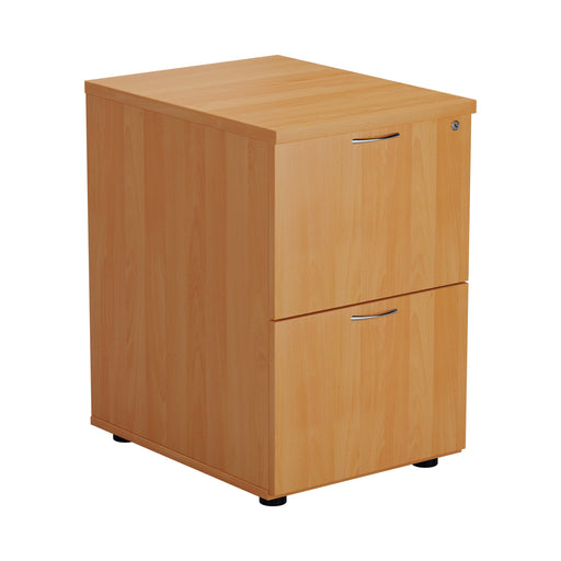 Wooden 2 Drawer Filing Cabinet - White