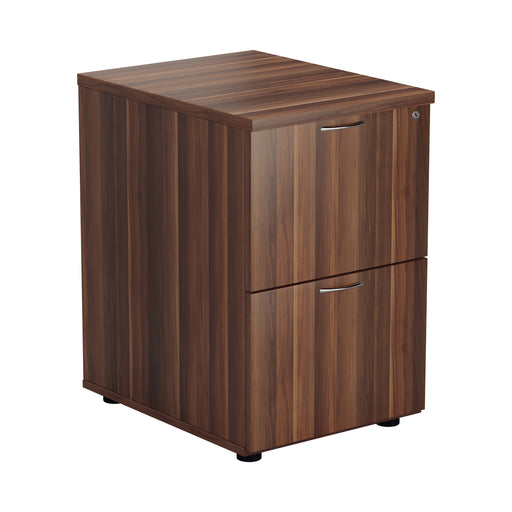 Wooden 2 Drawer Filing Cabinet - Walnut