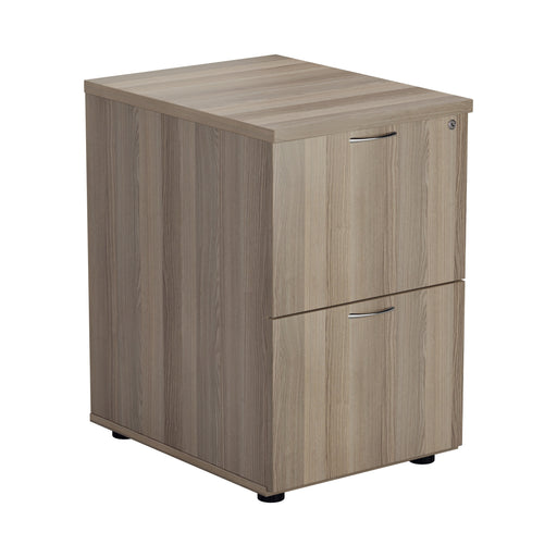 Wooden 2 Drawer Filing Cabinet - Walnut