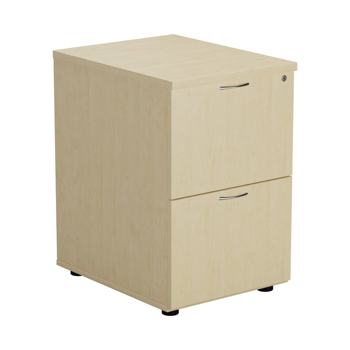 Wooden 2 Drawer Filing Cabinet - White