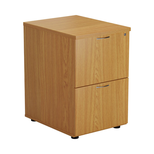 Wooden 2 Drawer Filing Cabinet - Walnut