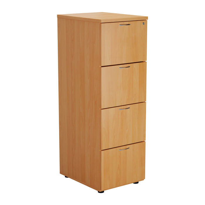 Wooden 4 Drawer Filing Cabinet - Oak