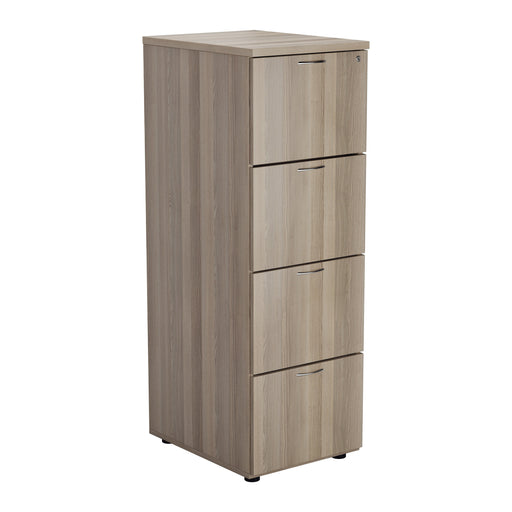 Wooden 4 Drawer Filing Cabinet - Walnut