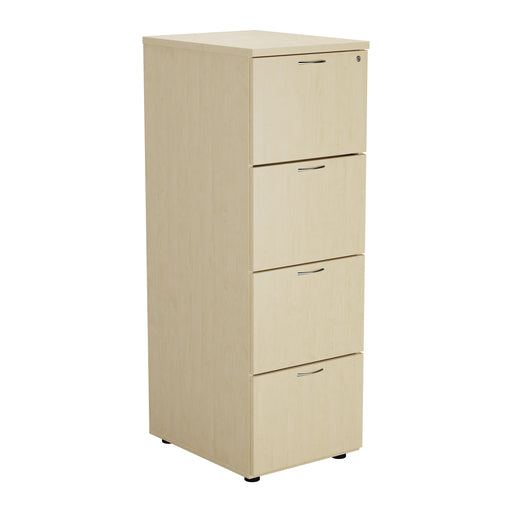 Wooden 4 Drawer Filing Cabinet - Oak