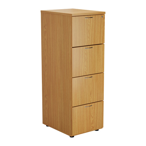 Wooden 4 Drawer Filing Cabinet - Walnut