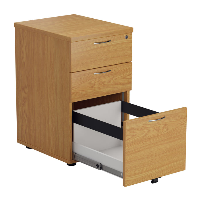 Wooden 3 Drawer Under Desk Pedestal