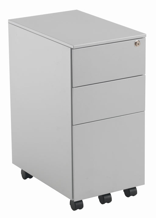 Steel Slimline 3 Drawer Under Desk Steel Pedestal