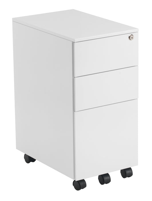 Steel Slimline 3 Drawer Under Desk Steel Pedestal