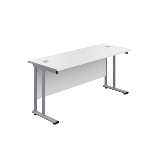 One Cantilever Plus Rectangular Office Desk - 600mm Deep