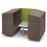 Alban Four Person Covered Meeting Booth