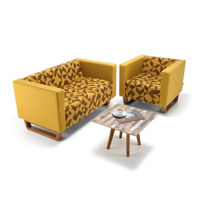 Cleo Sled Base Two Person Sofa