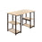 SOHO Home Working Desk with Square Shelves - Oak / Dark Brown
