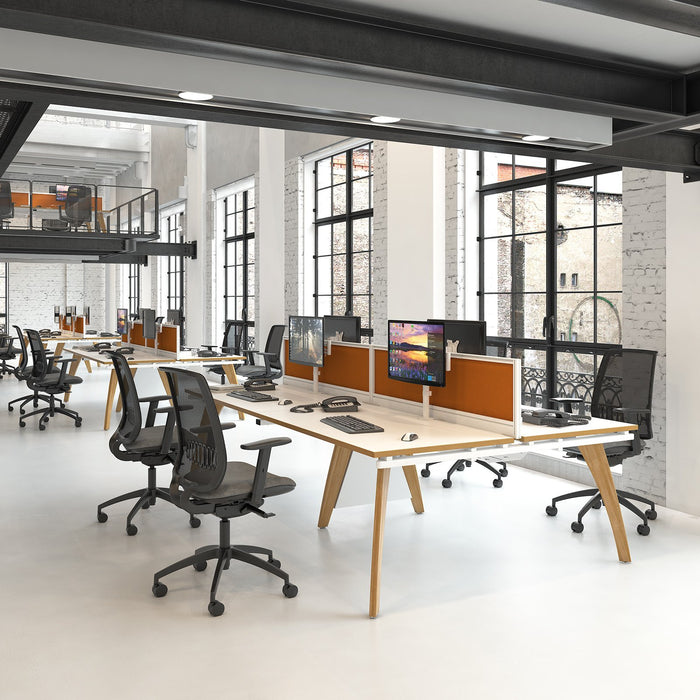 Fuze 2 person bench desks